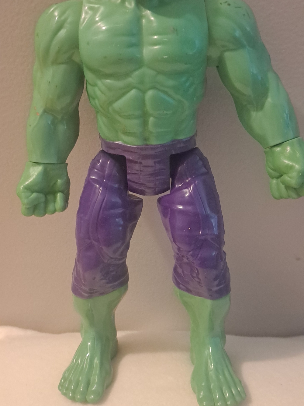 Green and Purple Superhero Action Figure - Kids Toy